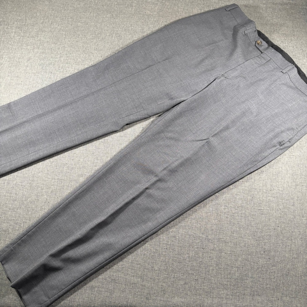Lauren Ralph Lauren Dress Pants Mens 40W 30L Grey High Performance Wool Trousers